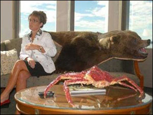 Palin with Dead Bear
